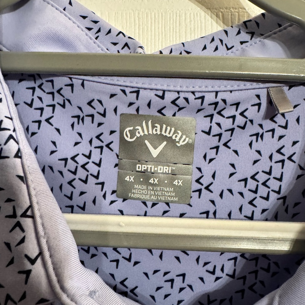 Callaway Lavender Golf Polo with Black Accents